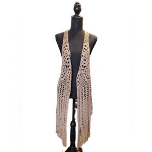 123 Crochet Fringe Vest